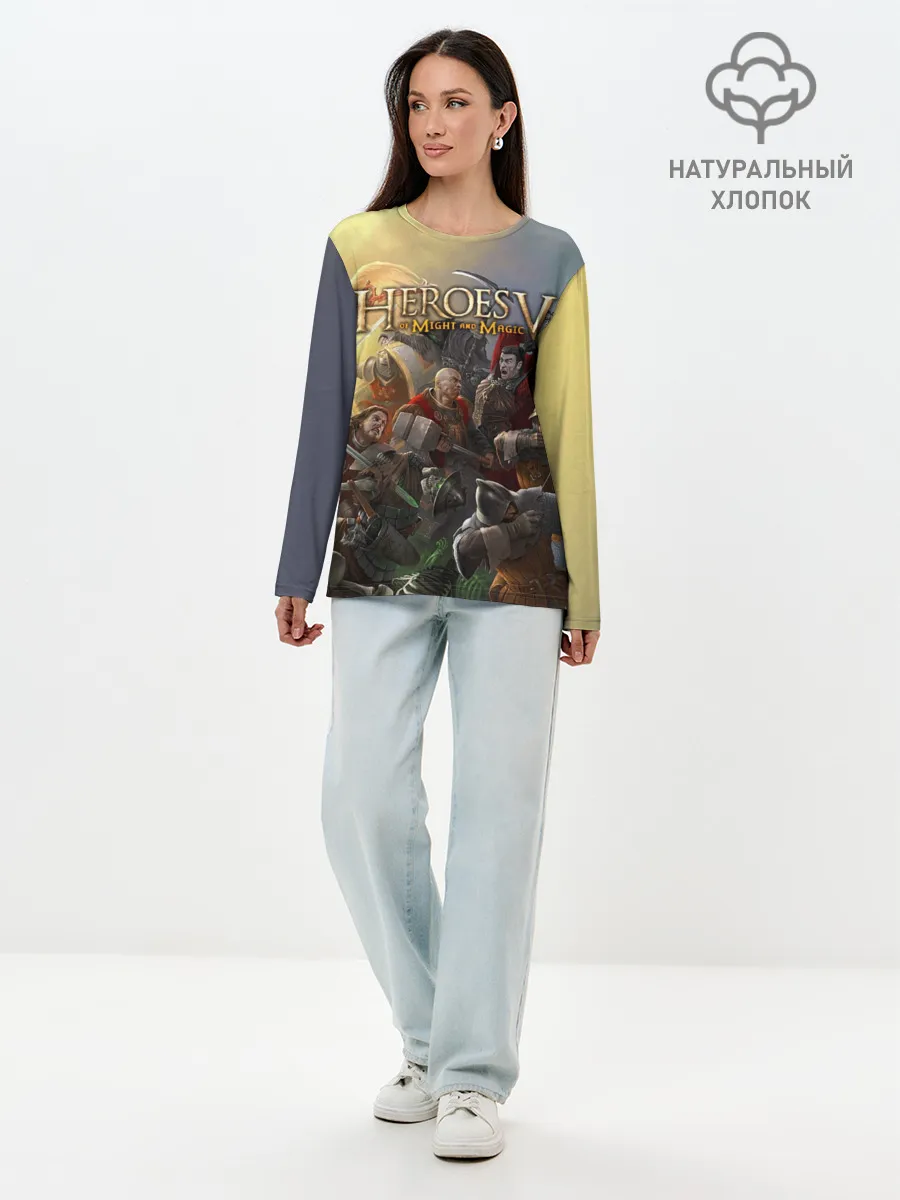 Лонгслив женский. Хлопок / Heroes of Might and Magic