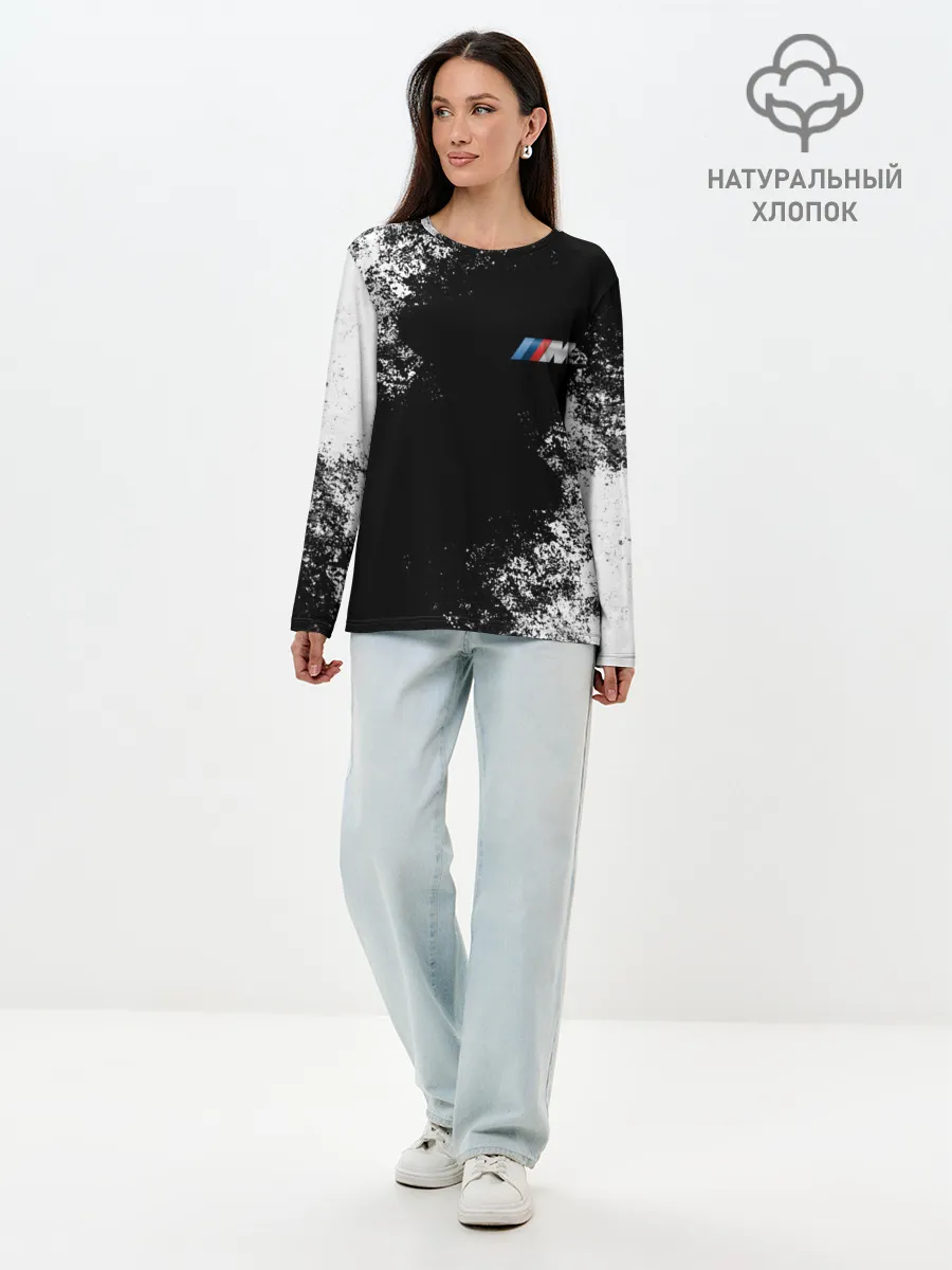 Лонгслив женский. Хлопок / BMW