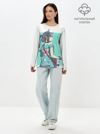 Лонгслив женский. Хлопок / Ibuki Mioda