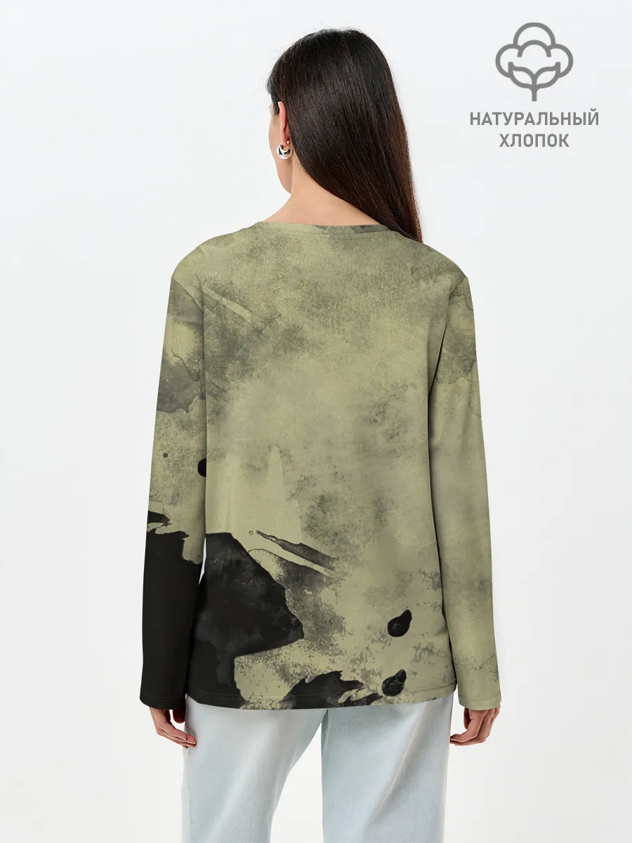 Лонгслив женский. Хлопок / ВДВ