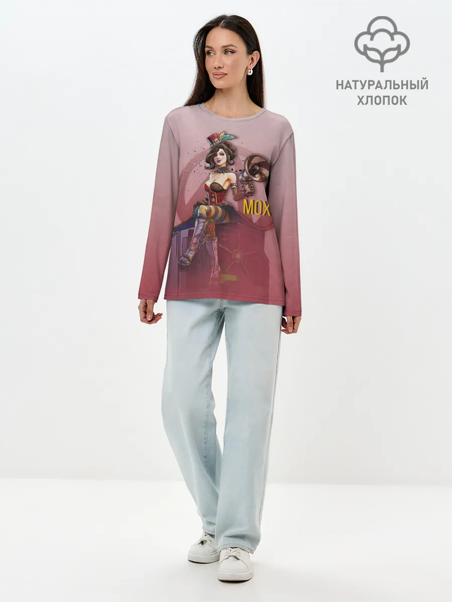 Лонгслив женский. Хлопок / Mad Moxxi