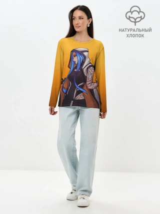 Лонгслив женский. Хлопок / Maya