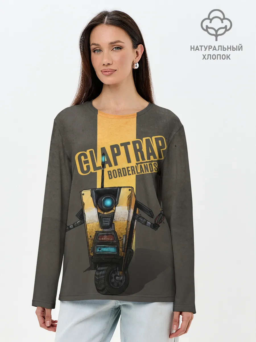 Лонгслив женский. Хлопок / Claptrap