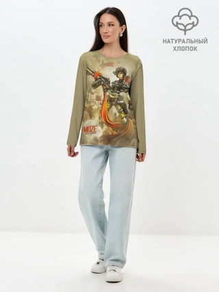 Лонгслив женский. Хлопок / Moze