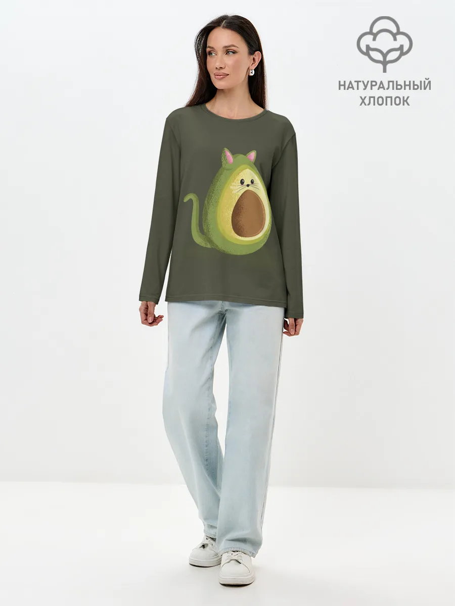 Лонгслив женский. Хлопок / AVOCATO