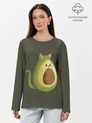 Лонгслив женский. Хлопок / AVOCATO