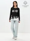 Лонгслив женский. Хлопок / AC DC