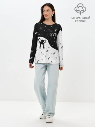 Лонгслив женский. Хлопок / ЪУЪ