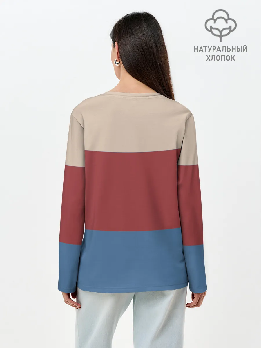 Лонгслив женский. Хлопок / Куртка Отиса