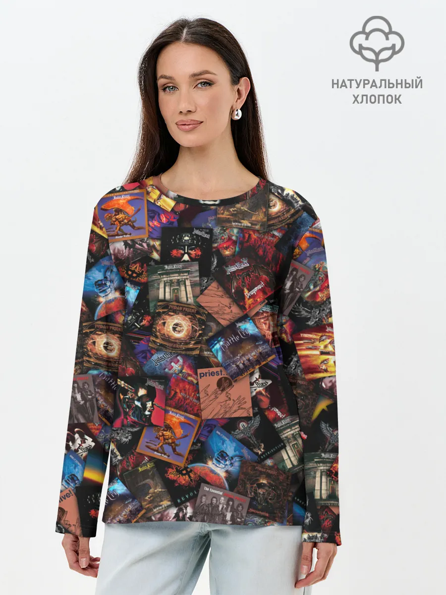 Лонгслив женский. Хлопок / Judas Priest Дискография