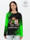 Лонгслив женский. Хлопок / MINECRAFT
