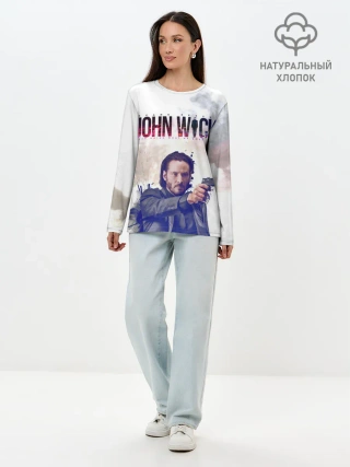 Лонгслив женский. Хлопок / John Wick