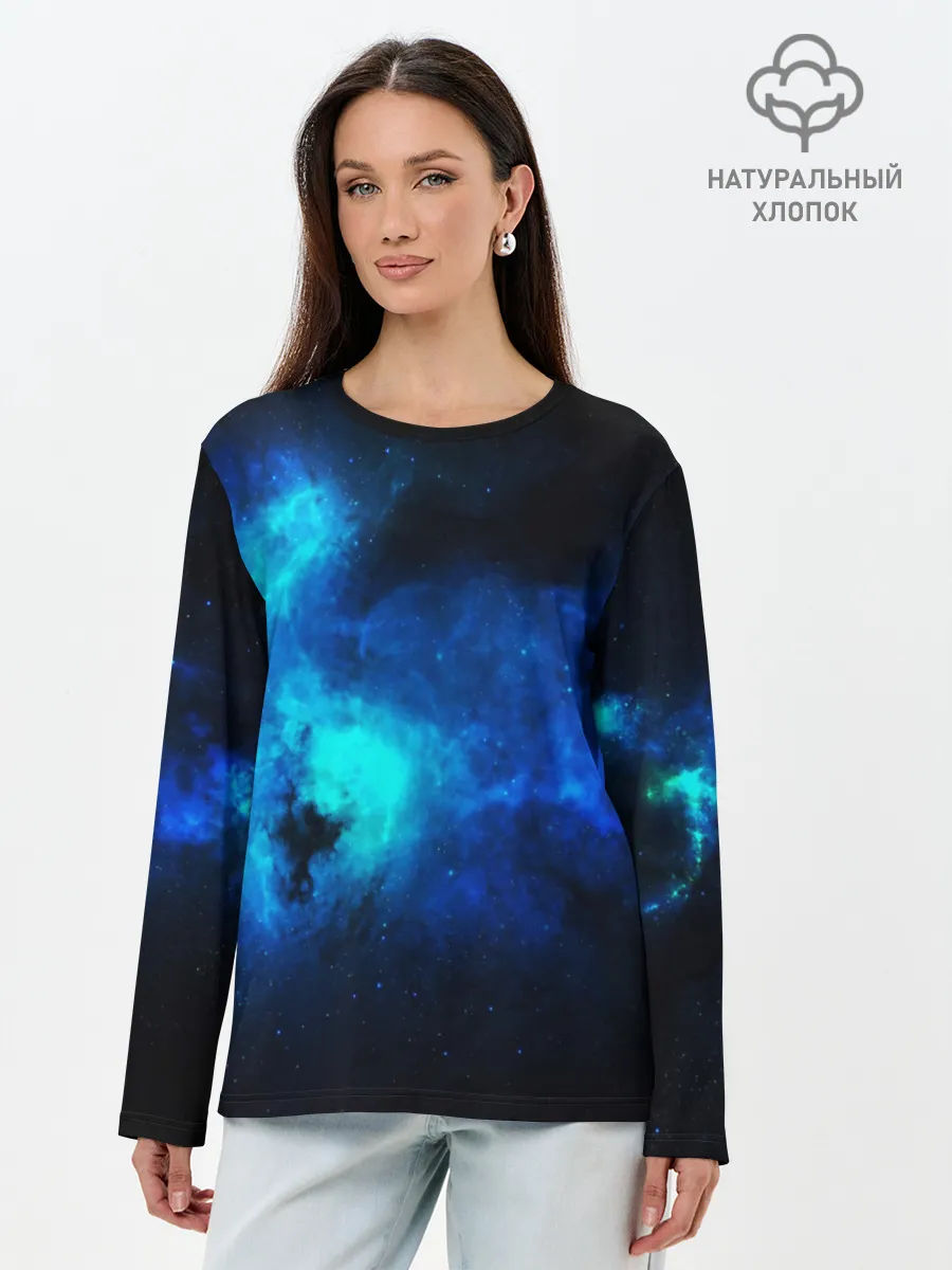 Лонгслив женский. Хлопок / КОСМОС STAR