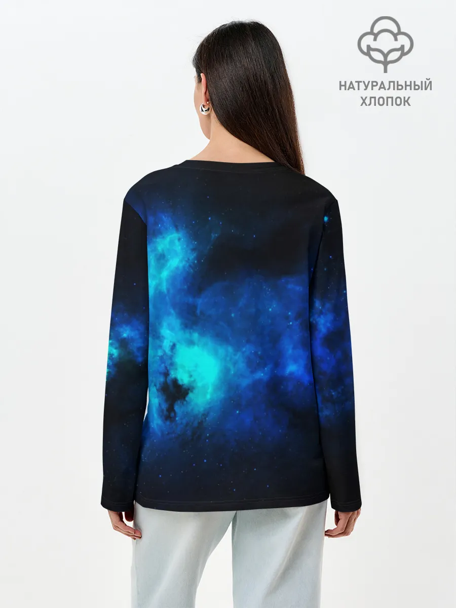 Лонгслив женский. Хлопок / КОСМОС STAR