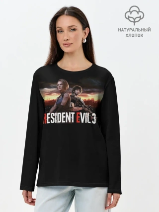 Лонгслив женский. Хлопок / Resident Evil 3