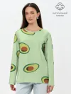 Лонгслив женский. Хлопок / АВОКАДО.