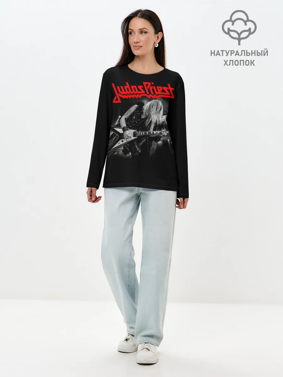 Лонгслив женский. Хлопок / JUDAS PRIEST.