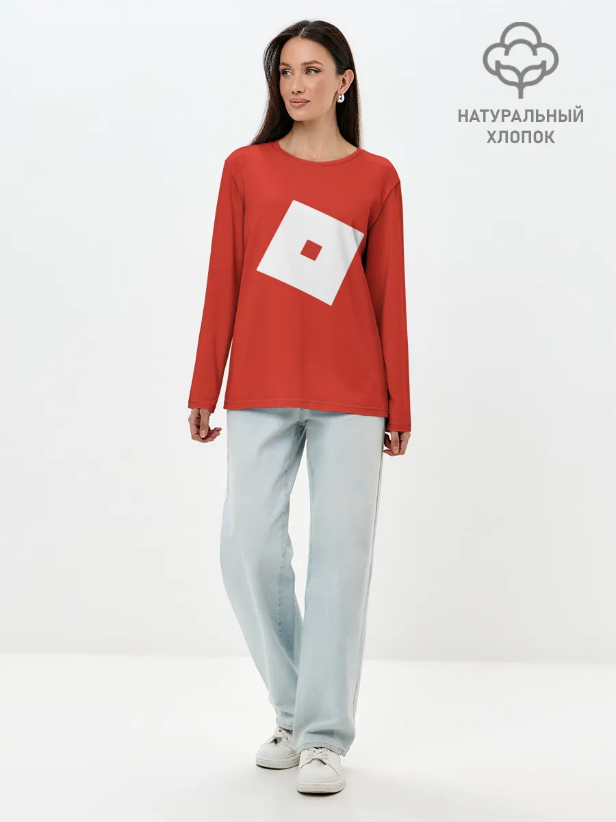 Лонгслив женский. Хлопок / Roblox