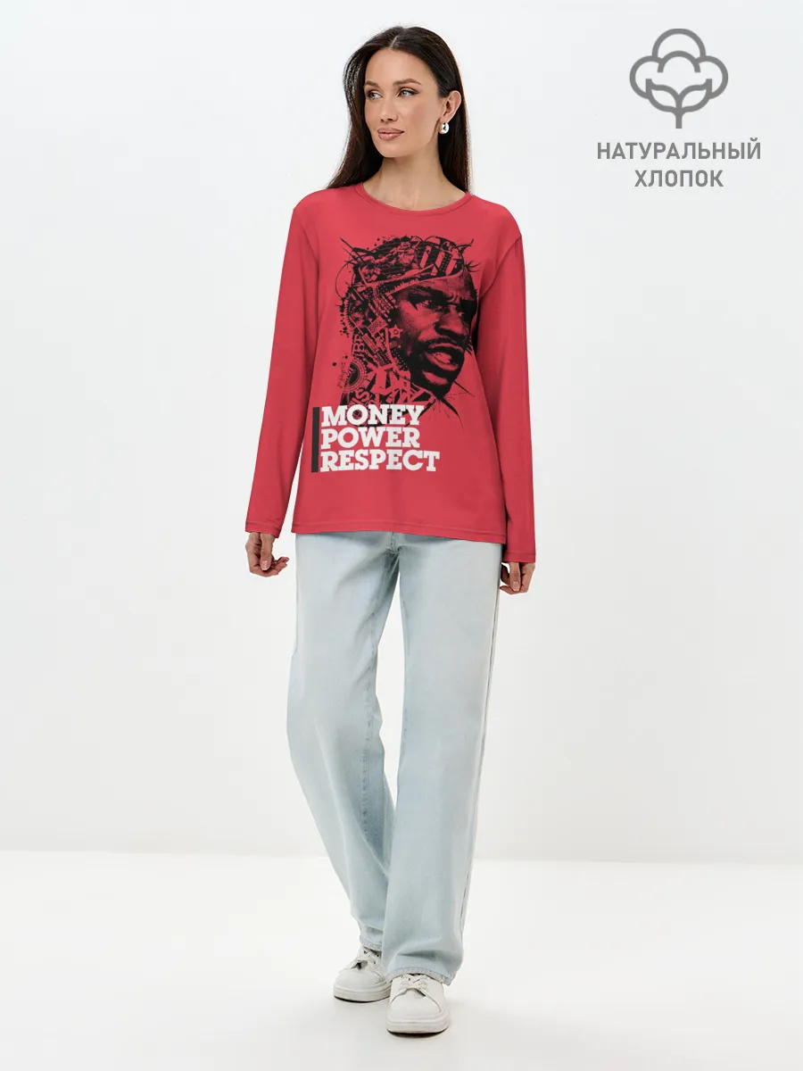 Лонгслив женский. Хлопок / Floyd Mayweather