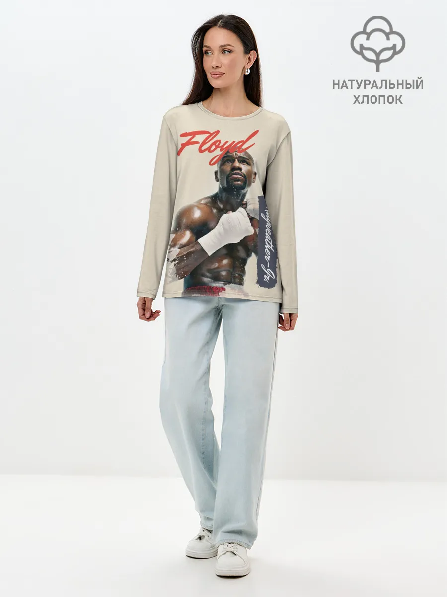Лонгслив женский. Хлопок / Floyd