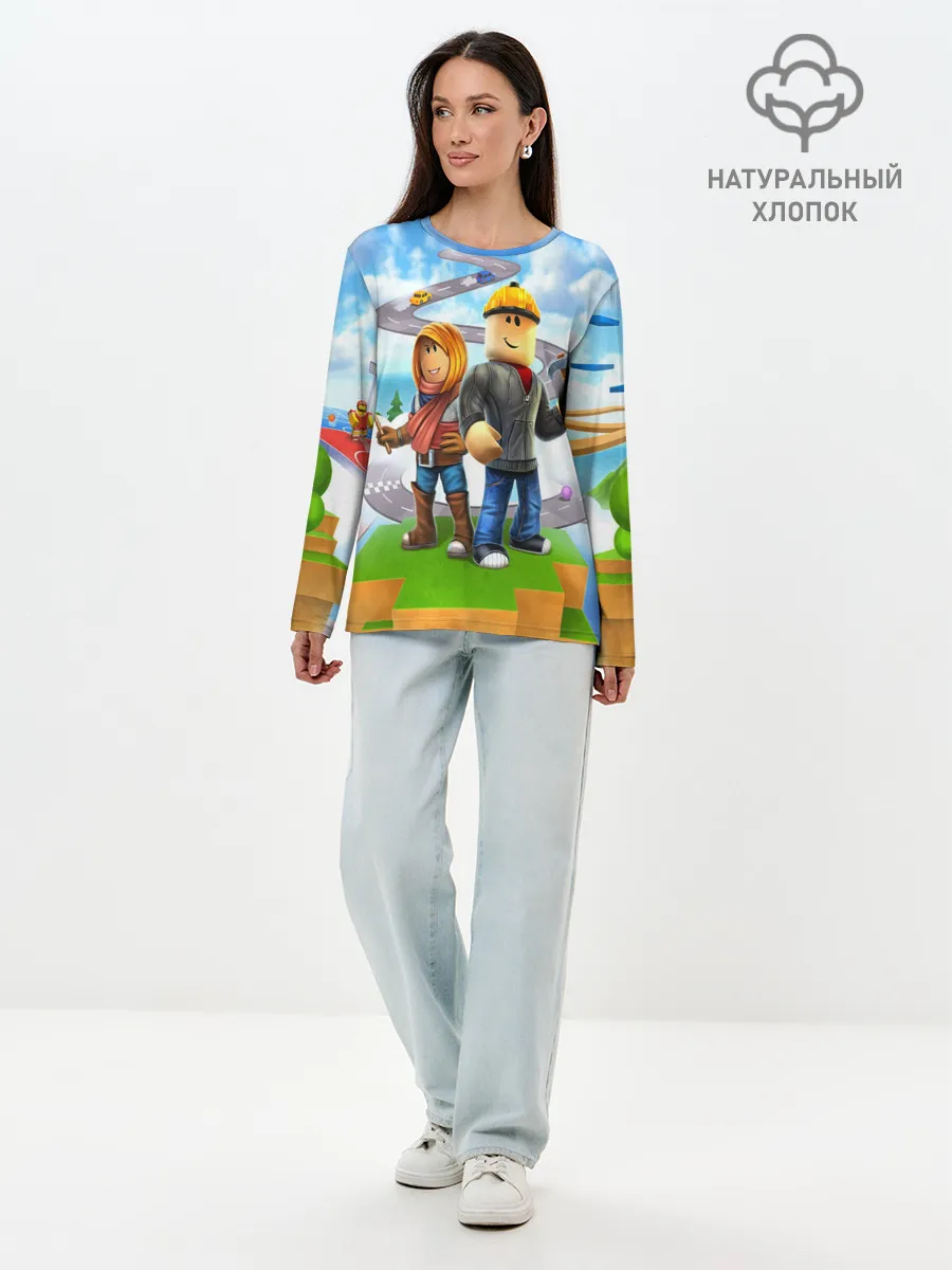 Лонгслив женский. Хлопок / ROBLOX