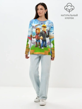 Лонгслив женский. Хлопок / ROBLOX