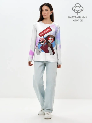 Лонгслив женский. Хлопок / Country Humans