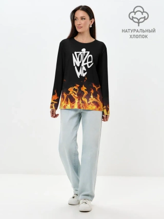 Лонгслив женский. Хлопок / Noize MC