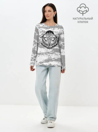 Лонгслив женский. Хлопок / ВДВ СССР