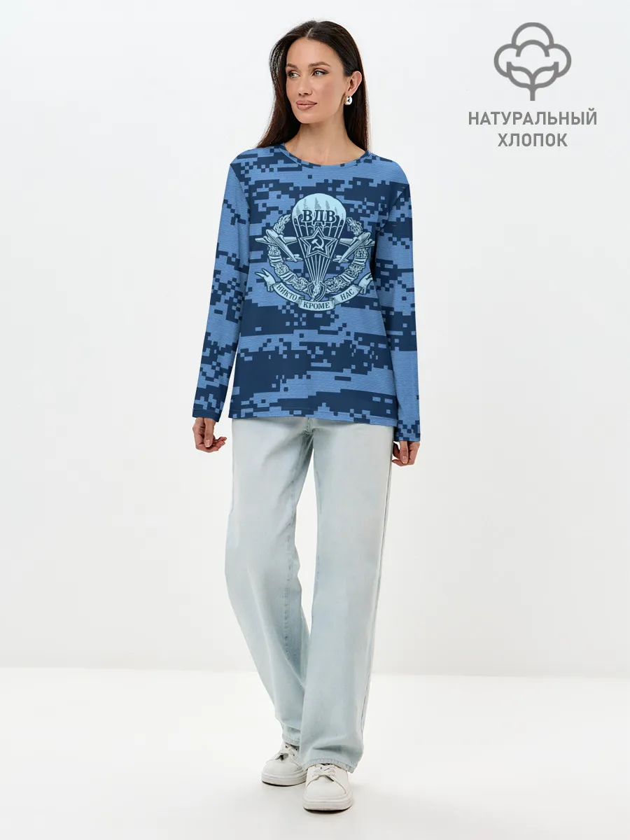 Лонгслив женский. Хлопок / ВДВ СССР