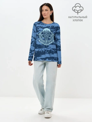 Лонгслив женский. Хлопок / ВДВ СССР