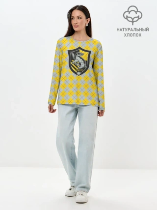 Лонгслив женский. Хлопок / Coat of Hufflepuff