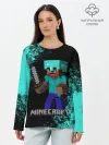 Лонгслив женский. Хлопок / MINECRAFT
