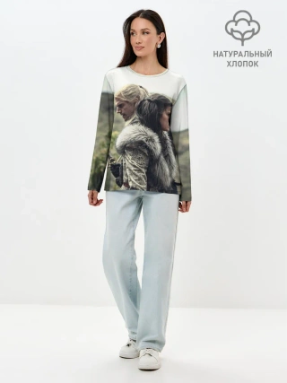 Лонгслив женский. Хлопок / Ведьмак