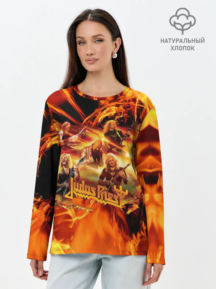 Лонгслив женский. Хлопок / Judas Priest