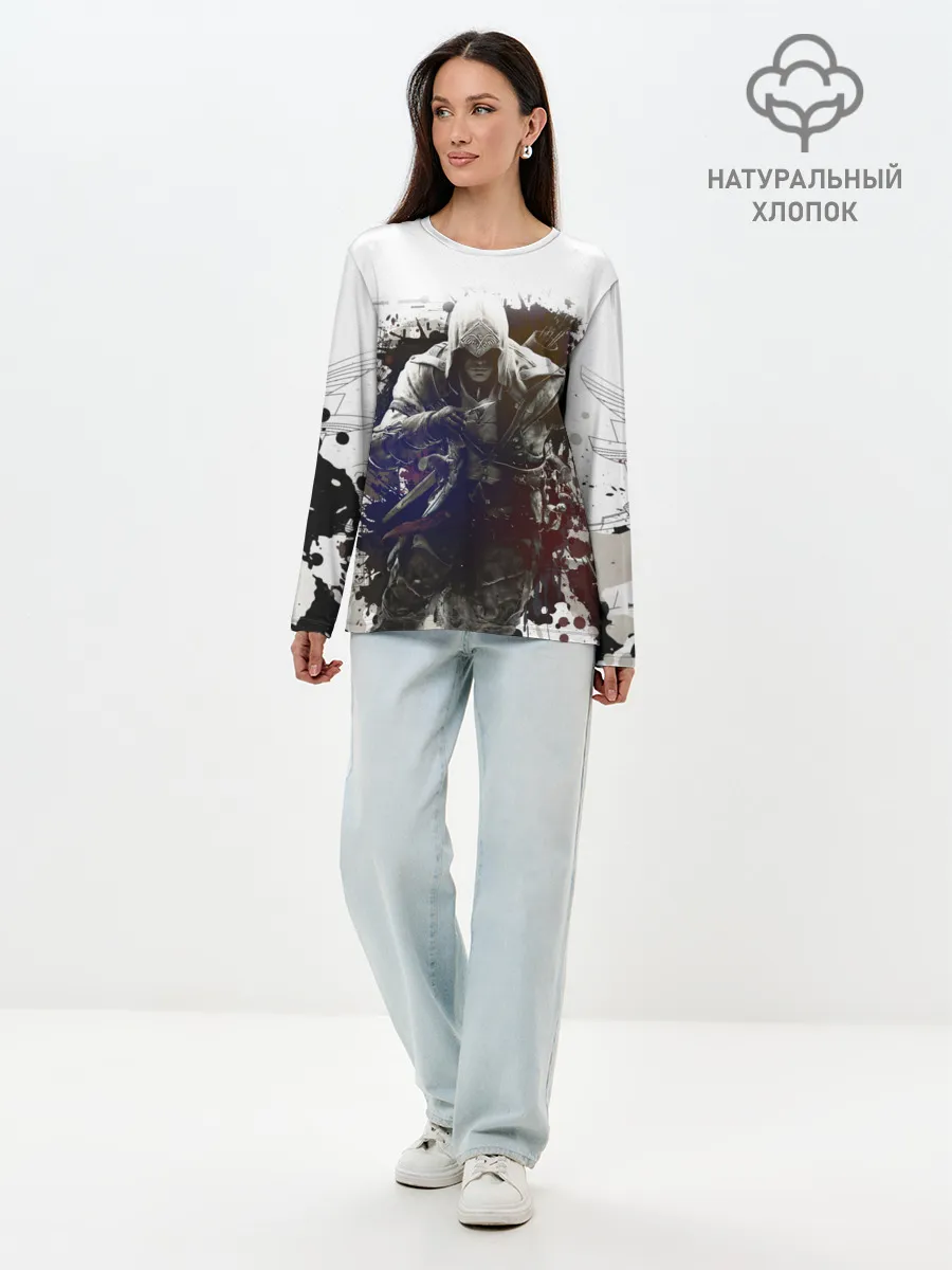 Лонгслив женский. Хлопок / Assassins Creed