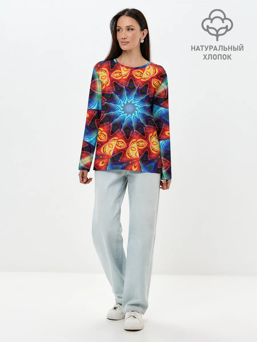 Лонгслив женский. Хлопок / PSY