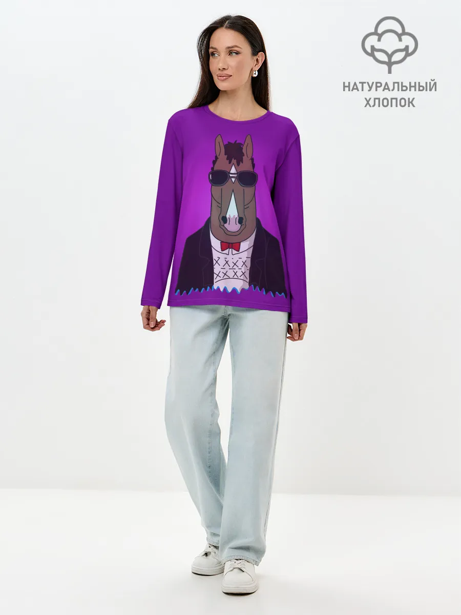 Лонгслив женский. Хлопок / БоДжек Арт 1