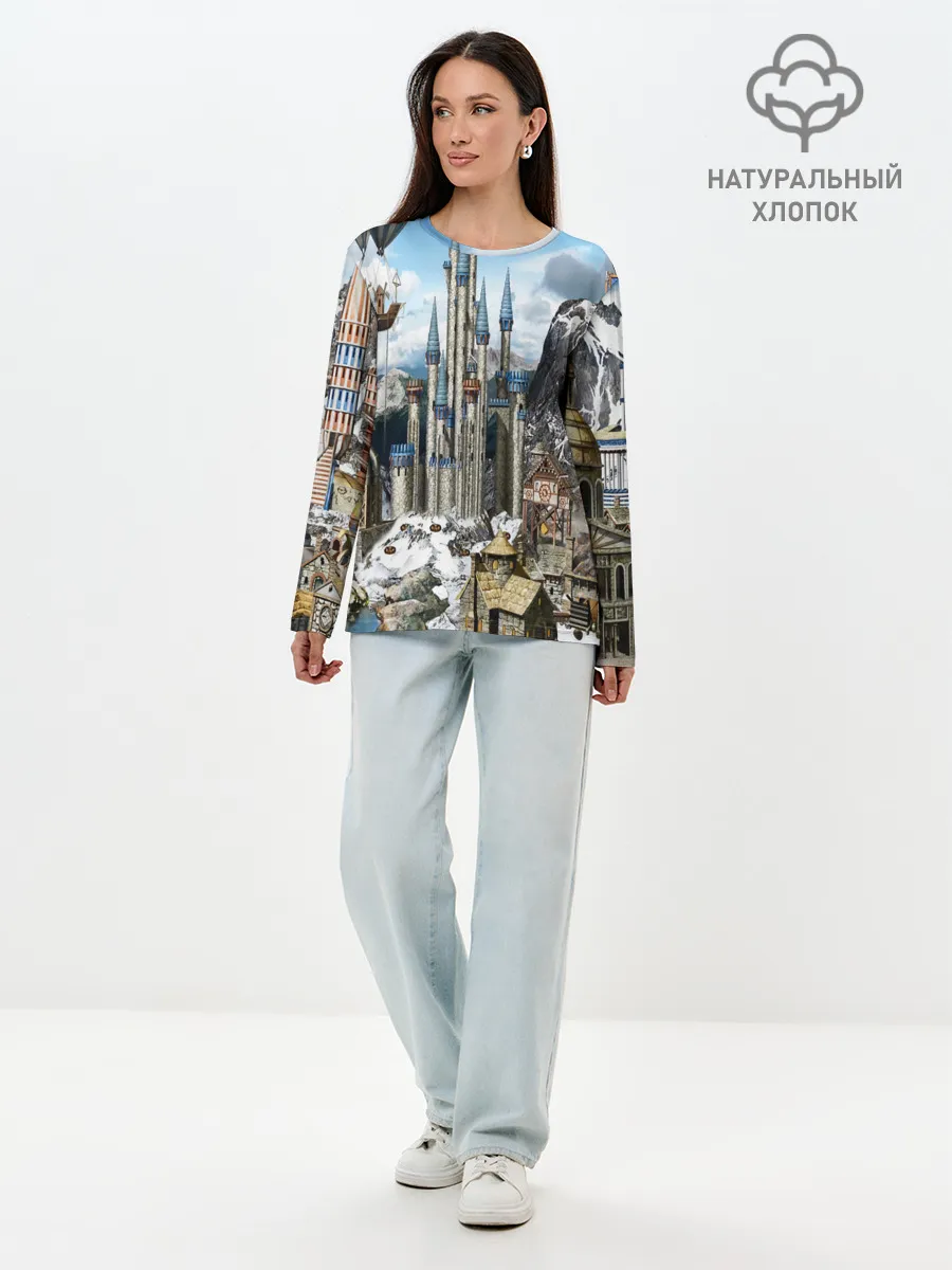 Лонгслив женский. Хлопок / HEROES