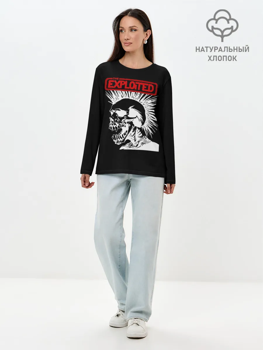 Лонгслив женский. Хлопок / The Exploited
