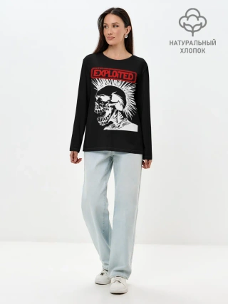 Лонгслив женский. Хлопок / The Exploited
