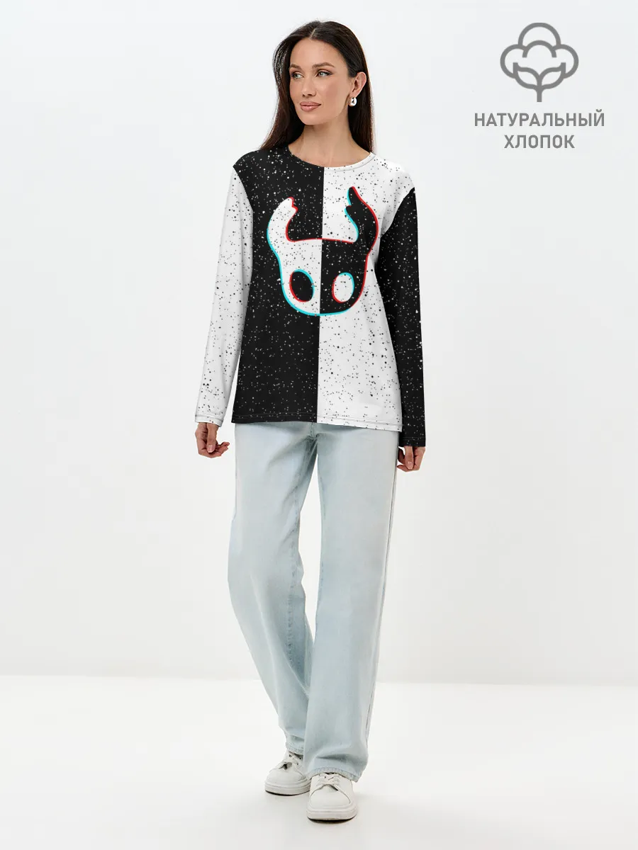 Лонгслив женский. Хлопок / Hollow Knight