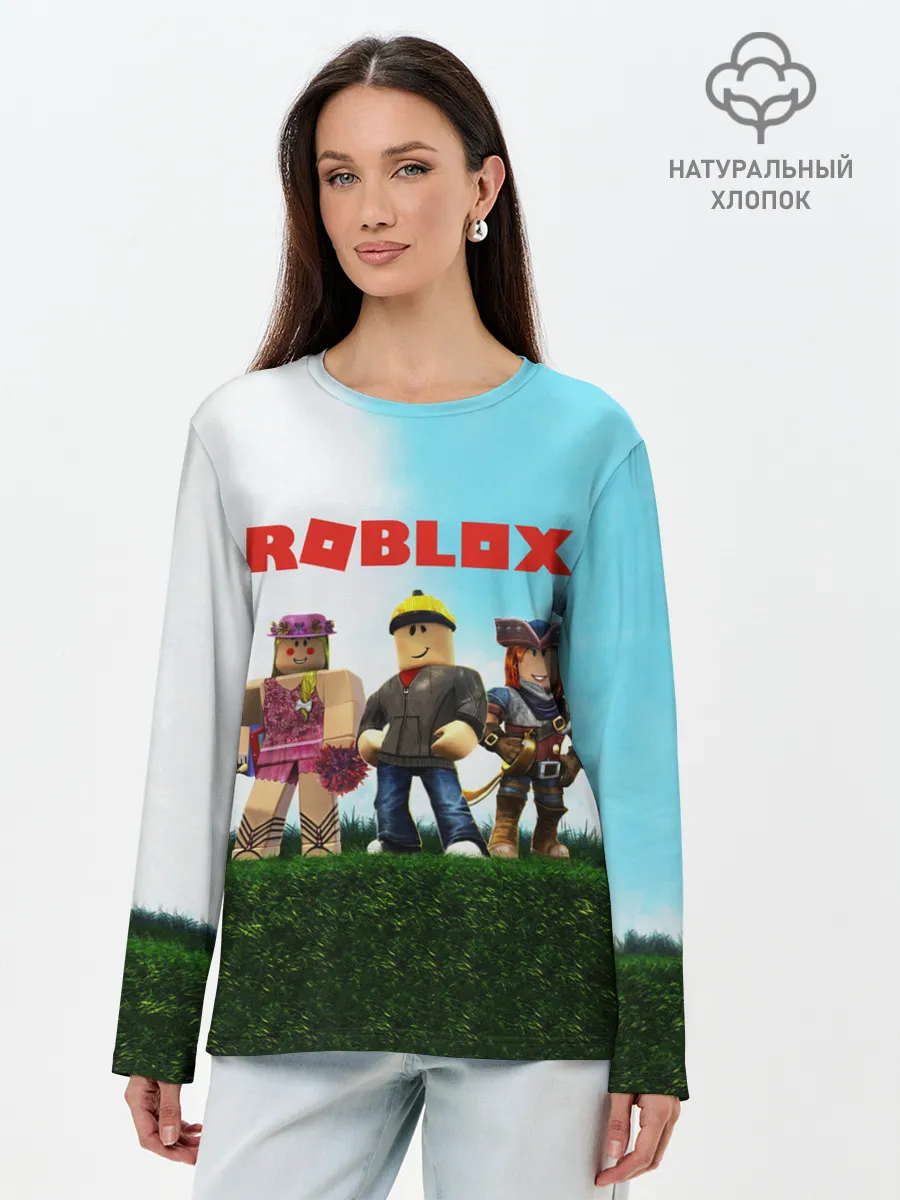 Лонгслив женский. Хлопок / ROBLOX