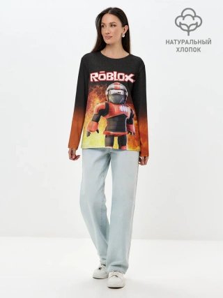 Лонгслив женский. Хлопок / ROBLOX