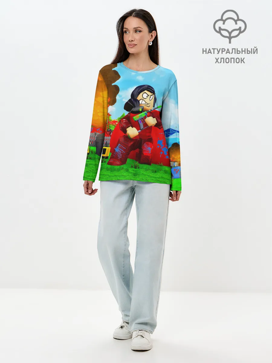 Лонгслив женский. Хлопок / ROBLOX
