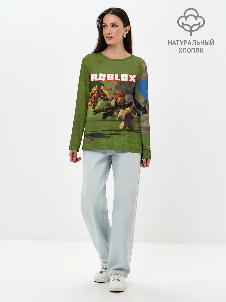 Лонгслив женский. Хлопок / ROBLOX