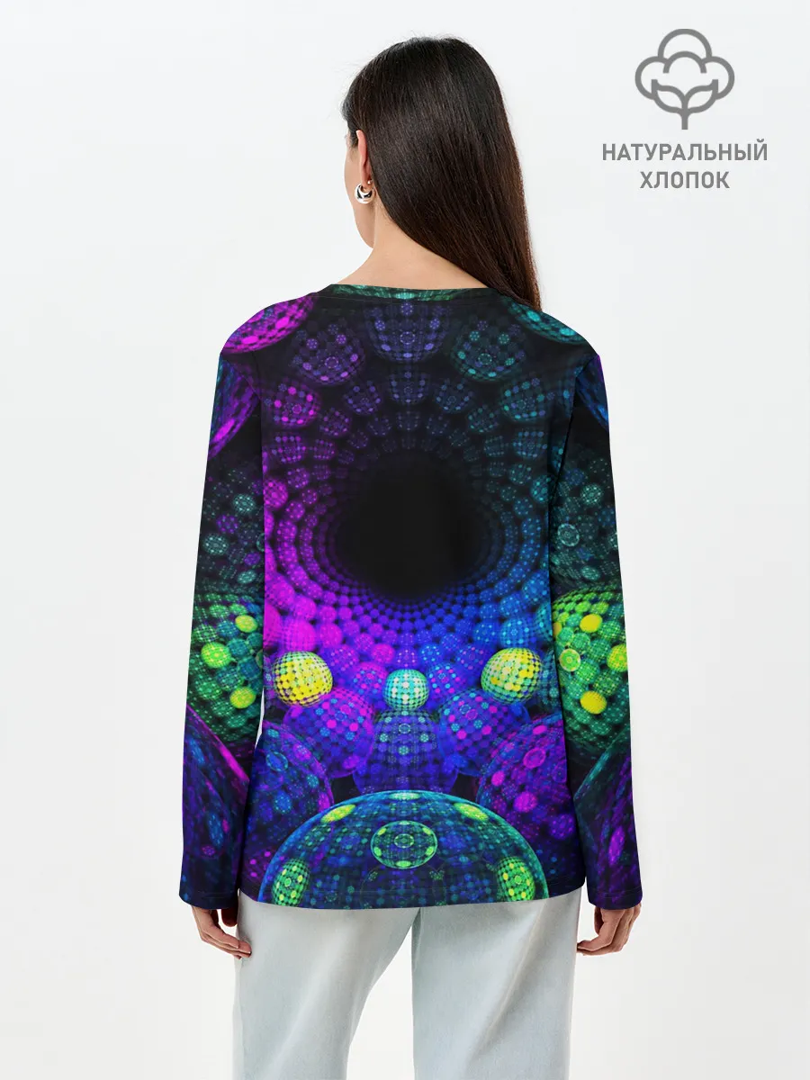 Лонгслив женский. Хлопок / PSY NEON