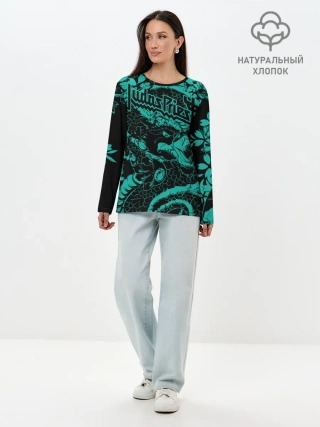 Лонгслив женский. Хлопок / Judas Priest