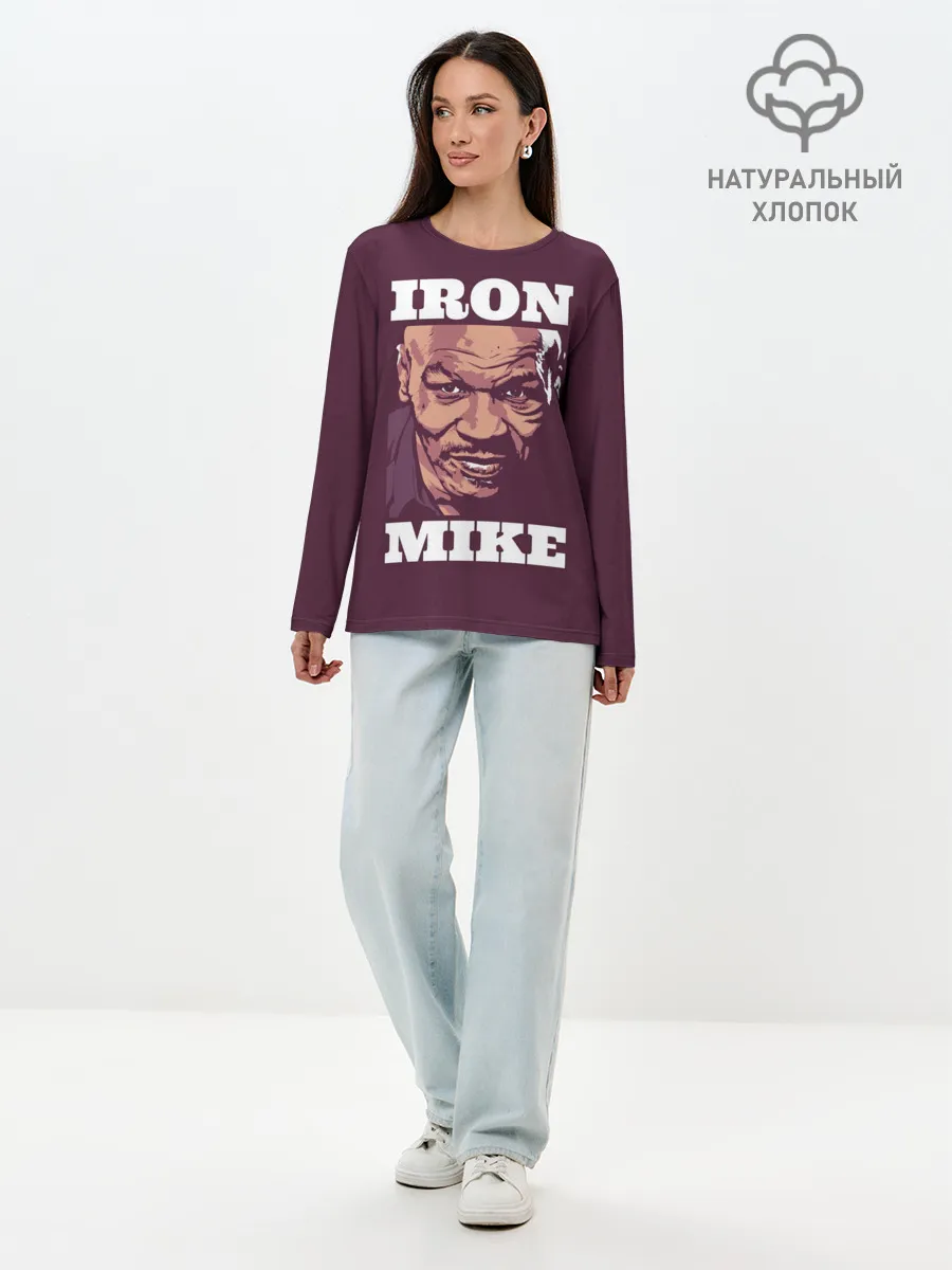 Лонгслив женский. Хлопок / Mike Tyson