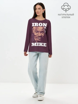 Лонгслив женский. Хлопок / Mike Tyson
